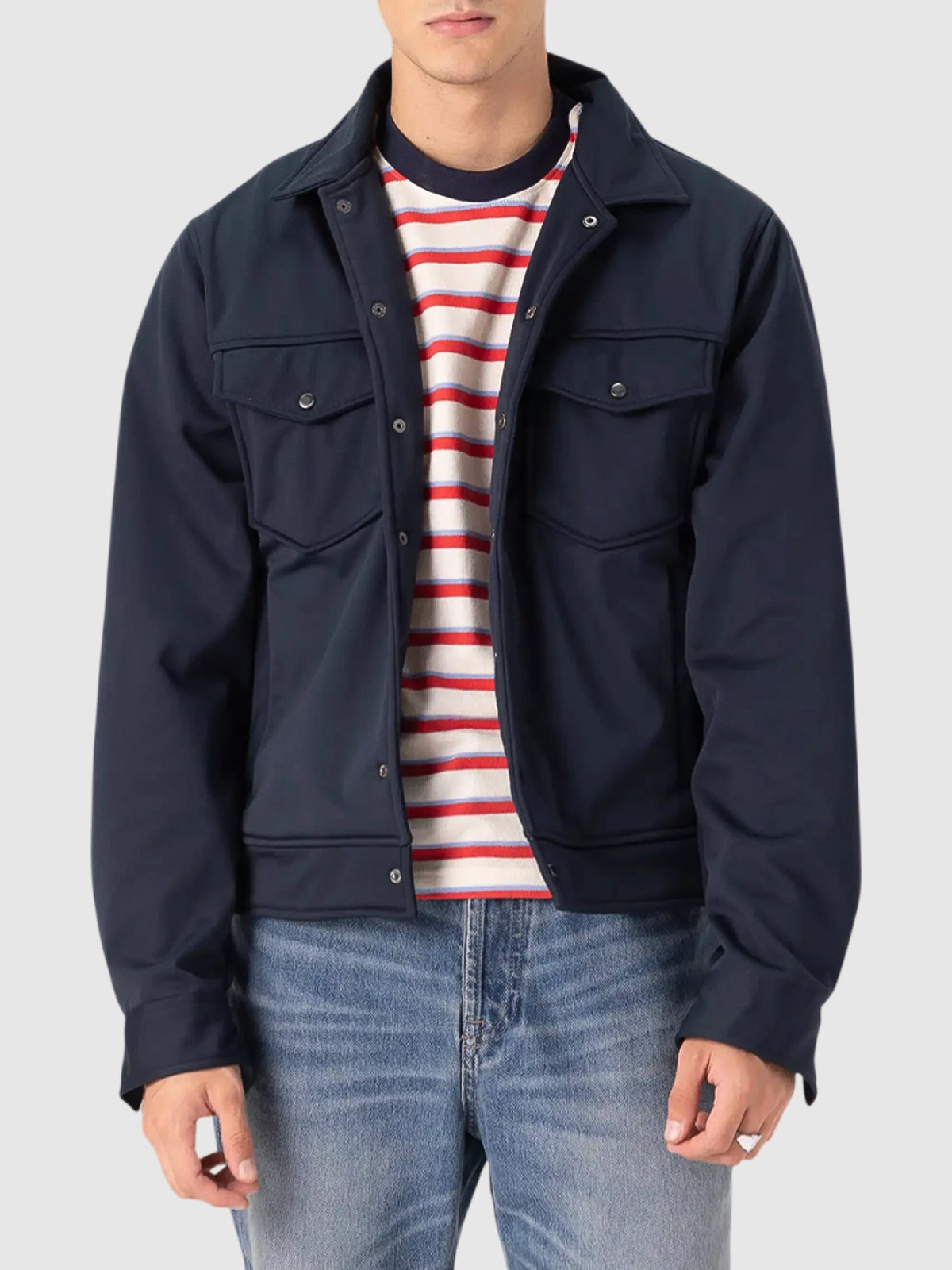 Men's Lightweight Blue Trucker Jacket  