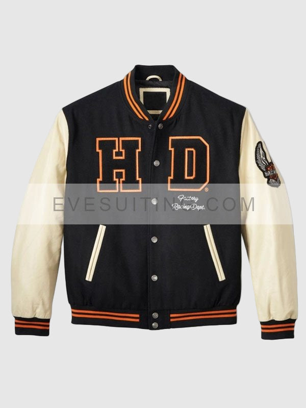 Men's 120th Anniversary Harley Davidson Varsity Jacket