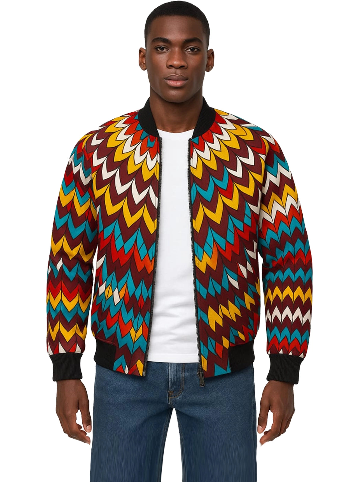Men's Ankara Bomber Jacket