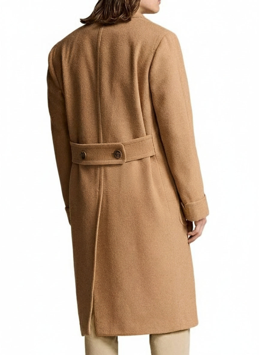 Men's Camel Polo Coat