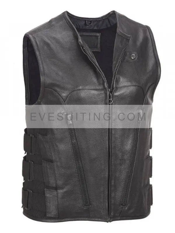 Men’s Commando Style Motorcycle Leather Vest