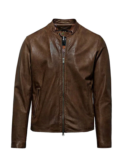 Men's Dark Brown Leather Jacket
