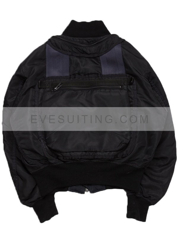 Men's Issey Miyake Bomber Black Jacket