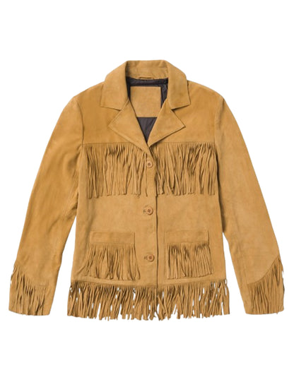 Men's Western Fringe Leather Jacket