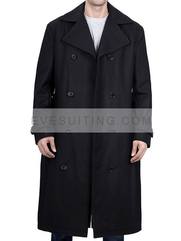 Men's Wool Long Peacoat