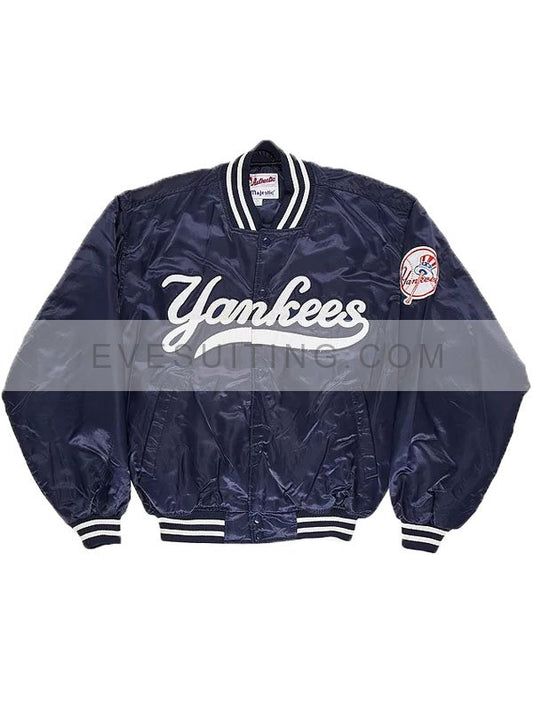 Unisex Yankees Navy Blue Bomber Jacket