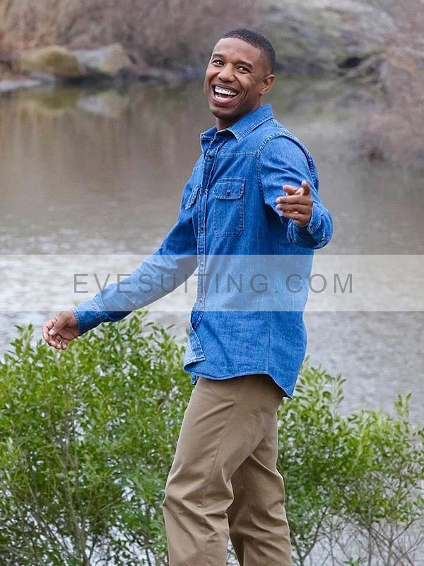 Michael B. Jordan Film A Journal For Jordan Charles King Denim Jacket