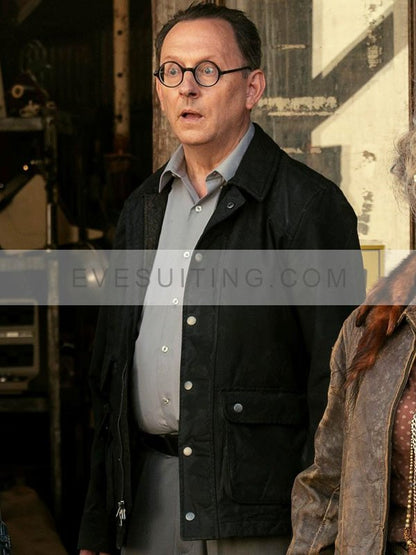 Michael Emerson TV Series Fallout S01 Wilzig Black Cotton Jacket