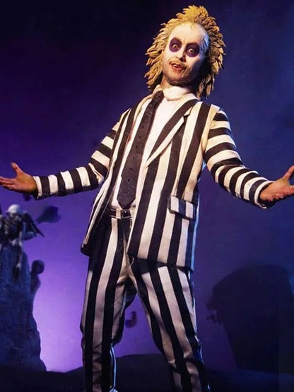 Michael Keaton Beetlejuice Costume Suit
