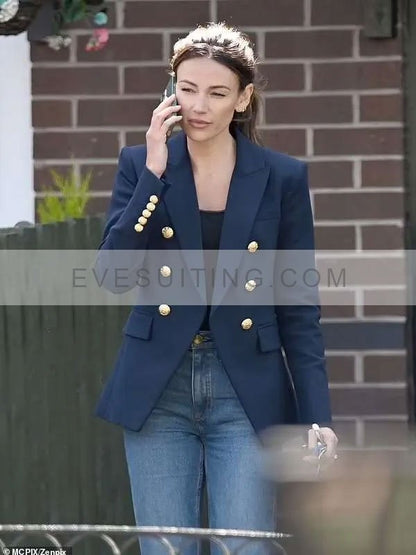Michelle Keegan Fool Me Once 2024 Blue Blazer