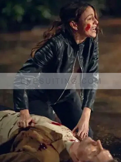 Michelle Keegan Fool Me Once 2024 Leather Jacket