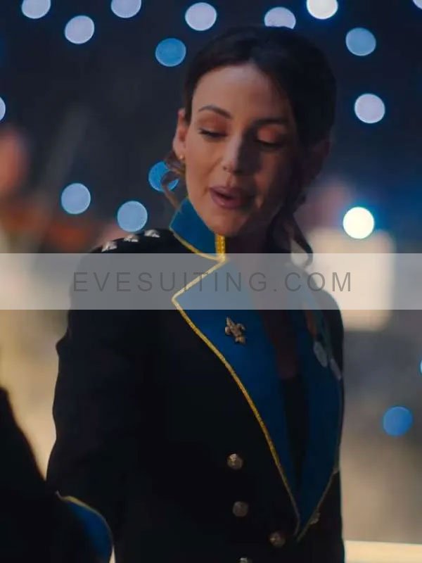 Michelle Keegan Fool Me Once Maya Stern Blue Uniform Blazer Coat