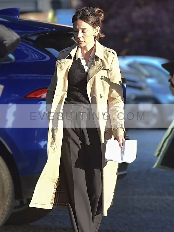 Michelle Keegan Fool Me Once Season 1 Beige Coat