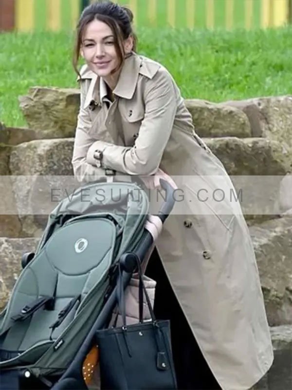 Michelle Keegan Fool Me Once Season 1 Maya Stern Beige Trench Long Coat