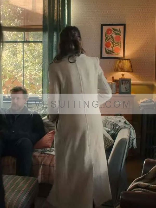 Michelle Keegan Off White Coat