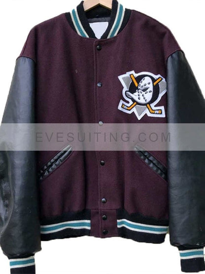 Mighty Ducks Letterman Varsity Jacket