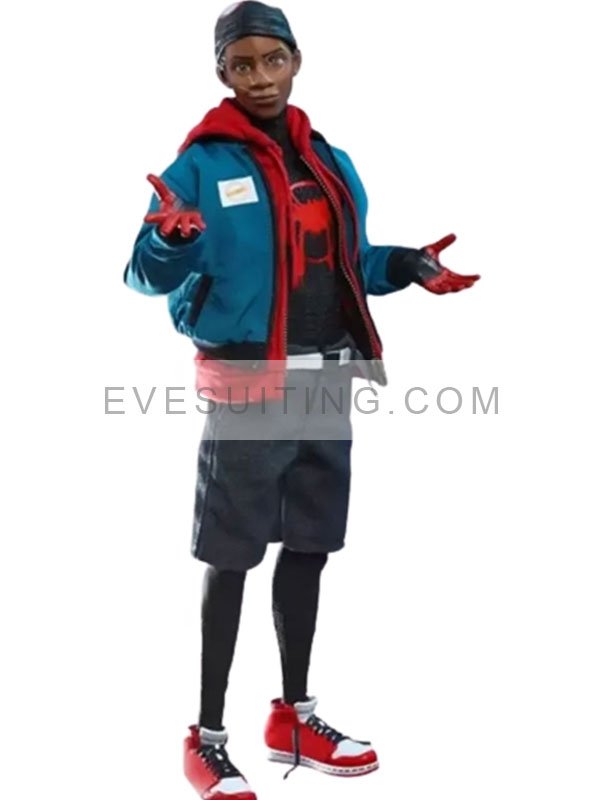 Miles Morales the Spider-Verse Shameik Moore Green Bomber Jacket