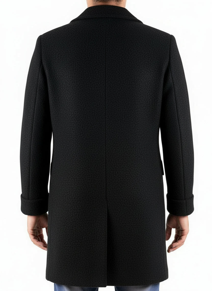 Millie Bobby Brown Stranger Things Season 03 Eleven Black Wool Coat