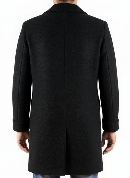 Millie Bobby Brown Stranger Things Season 03 Eleven Black Wool Coat