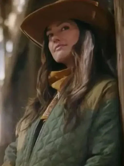 Minka Kelly Ransom Canyon 2025 Quinn O’Grady Quilted Bomber Jacket