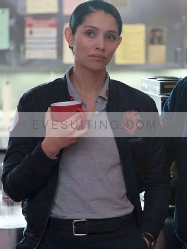 Miranda Rae Mayo Chicago Fire Season 12 Stella Kidd Bomber Jacket