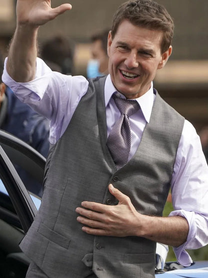Mission Impossible 7 Tom Cruise Grey Vest