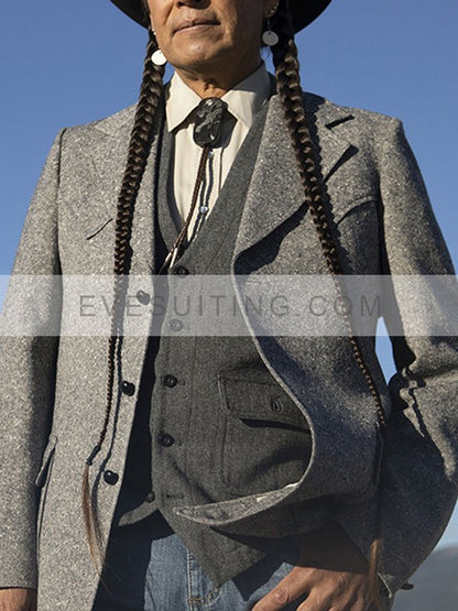 Mo Brings Plenty Grey Blazer