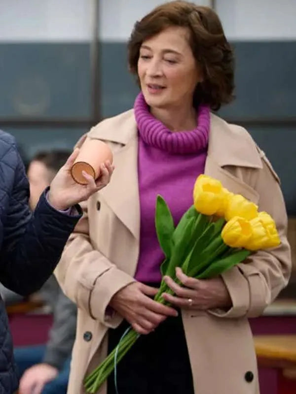 Moira Kelly Love of the Irish 2025 Helen Beige Trench Coat