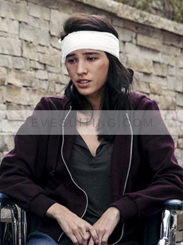 Monica Dutton Yellowstone Purple Fleece Hoodie