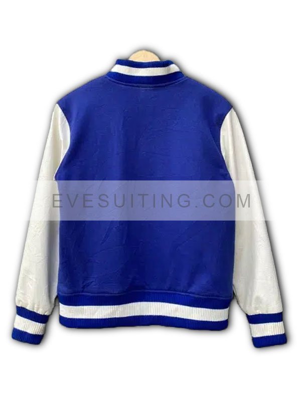 Monsters University Sulley Varsity Blue And White Fleece Jacket