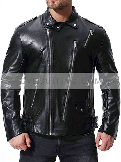 Motorcycle Leather Jacket For Men