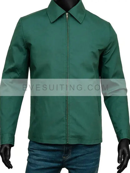 Movie Bullet Train Ladybug Green Zip-up Jacket