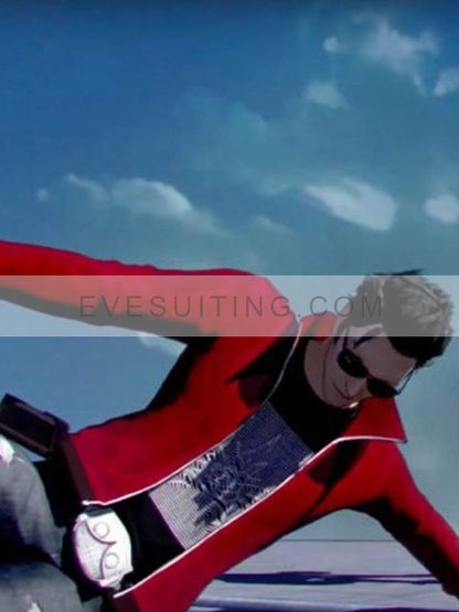 Movie Game No More Heroes III Travis Touchdown Maroon Leather Jacket