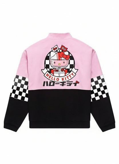 Multicolor Motorcycle Racing Hello Kitty Jacket