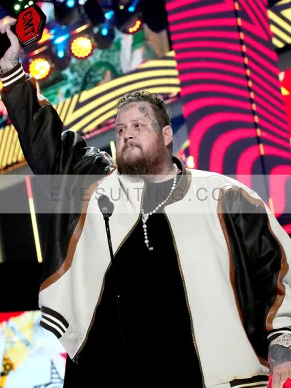 Music Awards Bomber Leather Jacket