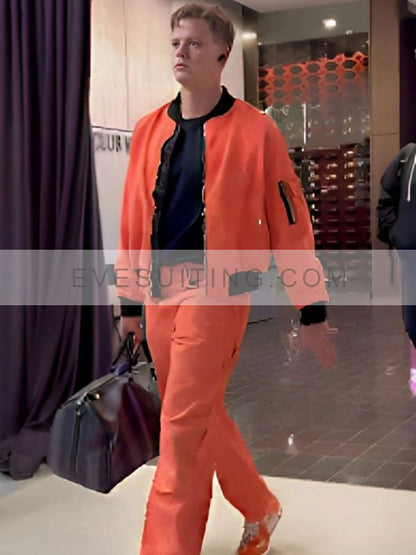 NFL 2023 Cincinnati Bengals Joe Burrow Cotton Orange Bomber Jacket