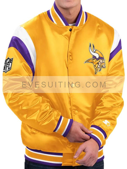 NFL Minnesota Vikings Yellow Bomber Jacket
