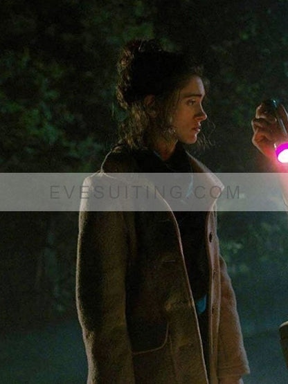 Natalia Dyer Stranger Things S03 Wool Coat