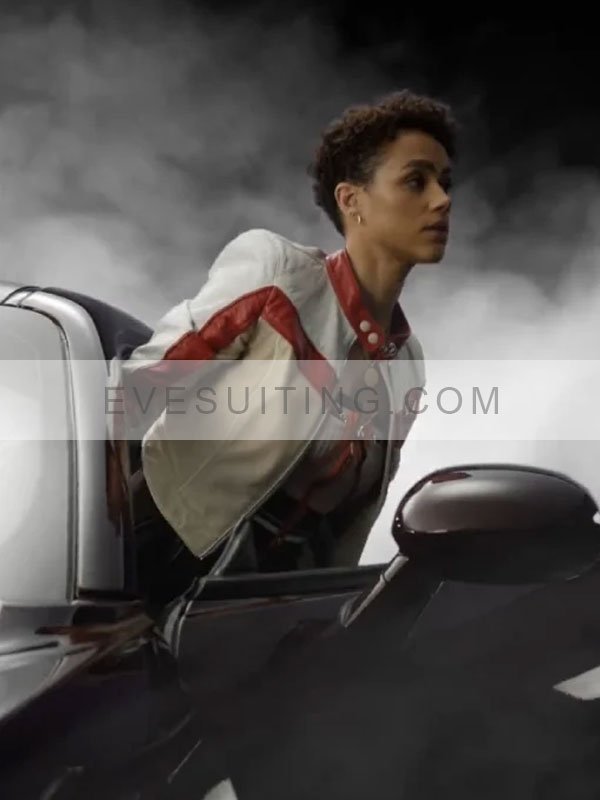 Ramsey Fast X 2023 White And Red Motorcycle Leather Jacket