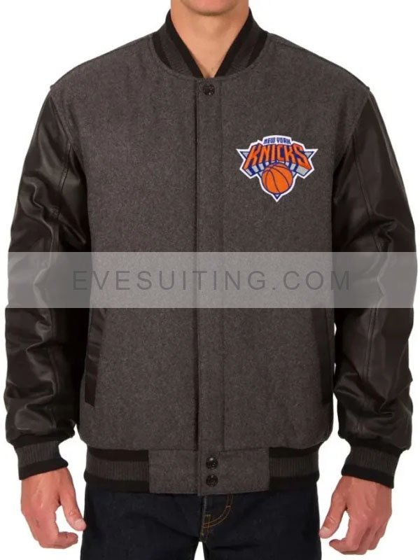 New York Charcoal and Black Knicks Jacket