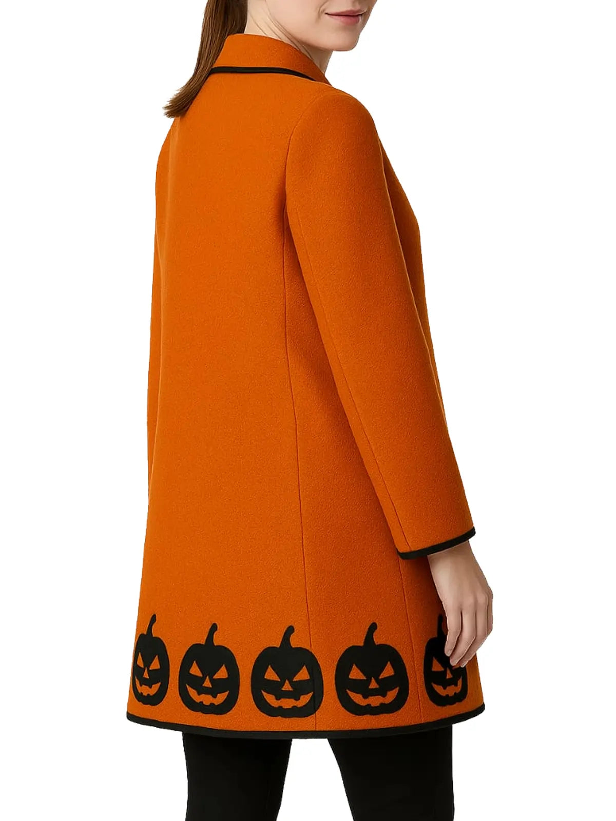 Nia Vardalos The Curse of Bridge Hollow Madam Hawthorne Halloween Pumpkin Coat