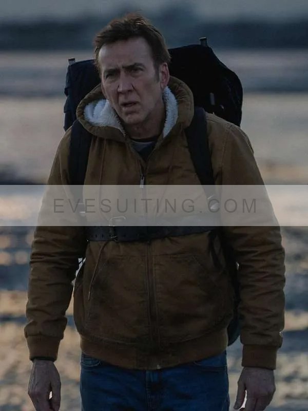 Nicolas Cage Arcadian 2024 Brown Hooded Jacket