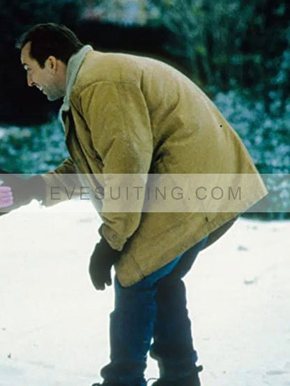 Nicolas Cage The Family Man Jack Campbell Brown Suede Leather Coat