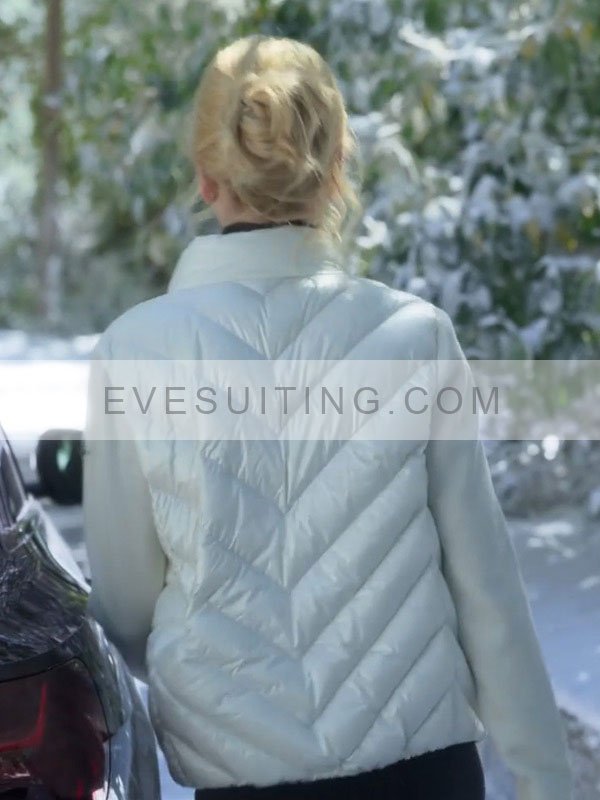 Nicole Kidman A Family Affair 2024 Brooke Harwood White Puffer Jacket