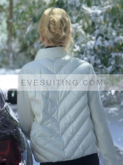 Nicole Kidman A Family Affair 2024 Brooke Harwood White Puffer Jacket
