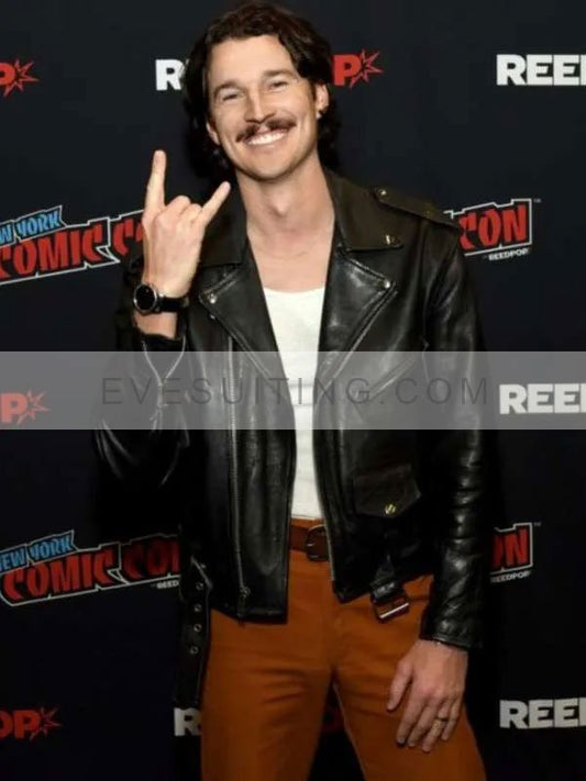 Night Swim 2024 Bryce McGuire Black Leather Jacket