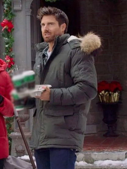 Noah Movie Falling Like Snowflakes Marcus Rosner Grey Parka Hooded Jacket