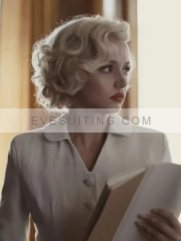 Norma Jeane Blonde 2022 Ana de Armas White Blazer