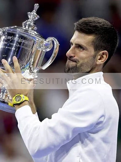 Novak Djokovic 24 Track White Jacket
