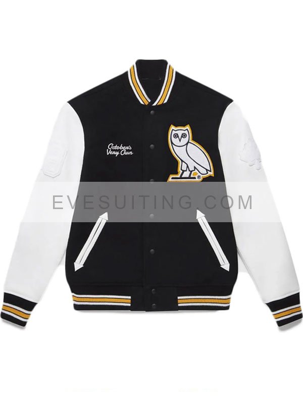 OVO Omega Black Varsity Jacket